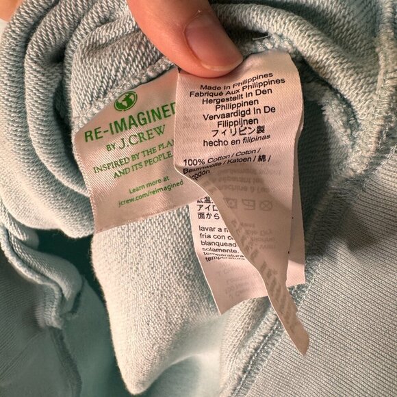 J Crew PAIX ET AMOUR DOVE HEART SWEATSHIRT COTTON TERRY - Size Medium - Picture 4 of 4